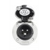 Ratio Electric MP32-10 /  32A/250VAC Krom Sahil Besleme Fişi